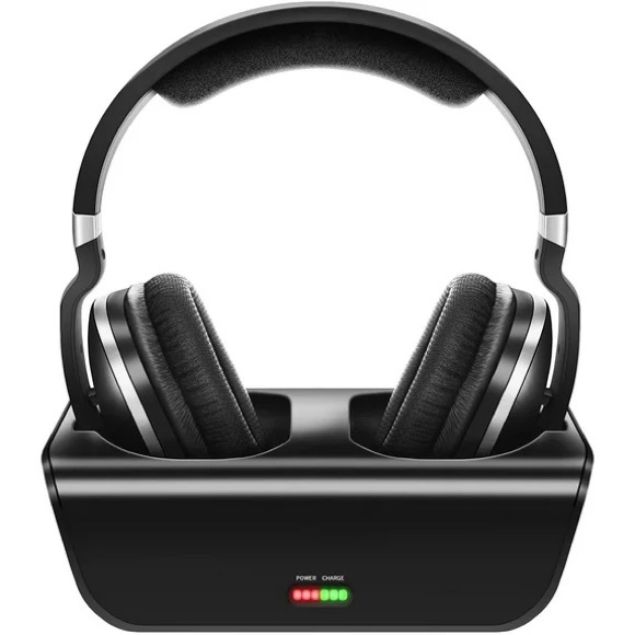 Artiste ADH300 Wireless TV Headphones 2.4GHz Rechargeable w/ Dock - NEW - Picture 1 of 3